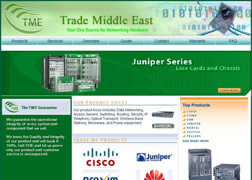وب سایت Trade Middle East